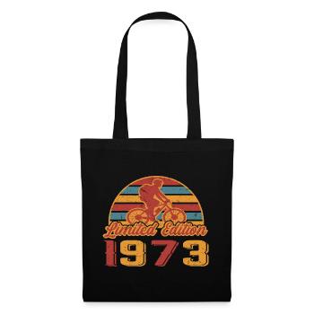 Bicycle Birthday Bicycles Cyclist Bike 1973 - Tote Bag - black - Front