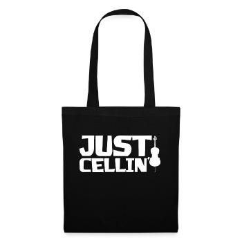 Juste Cellin' 4 - Sac en tissu - noir - Devant