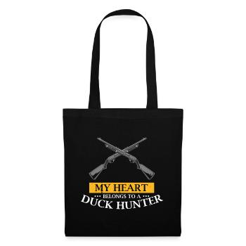Funny Duck Hunting Design Hunter Hunting Duck Design - Tote Bag - black - Front