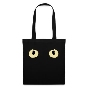 Cat Cat Eyes Eyes Pet Cats Kitten - Tote Bag - black - Front