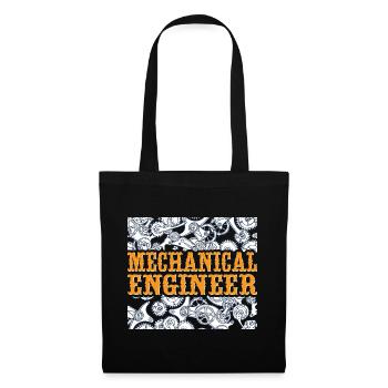 Ingénieur en mécanique Génie mécanique - Sac en tissu - noir - Devant