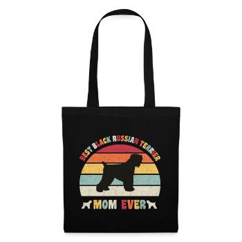 Meilleure maman Black Russian Terrier jamais amoureuse des chiens - Sac en tissu - noir - Devant