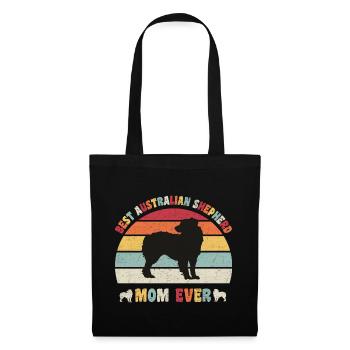 Meilleure maman berger australien jamais amateurs de chiens rétro - Sac en tissu - noir - Devant