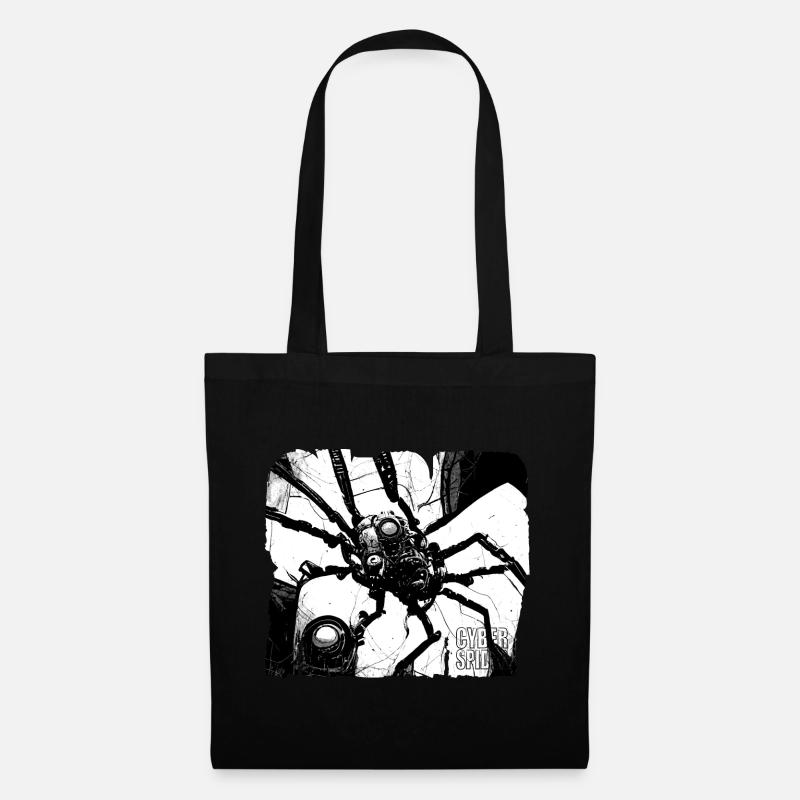 Cyber Spider Mechatronics - Tote Bag - black