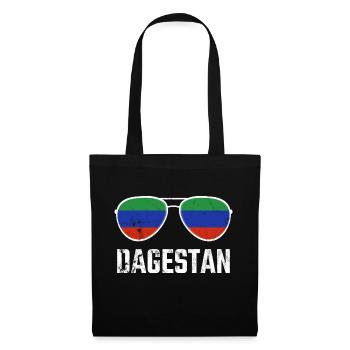Dagestan Dagestani Dagestaner Flagge Sonnenbrille - Stoffbeutel - Schwarz - Vorne