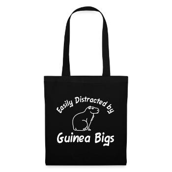 Easily distracted by Guinea Bigs Capybara - Tote Bag - black - Front