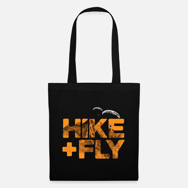 Hike & Fly Paragliding orange - Stoffbeutel - Schwarz