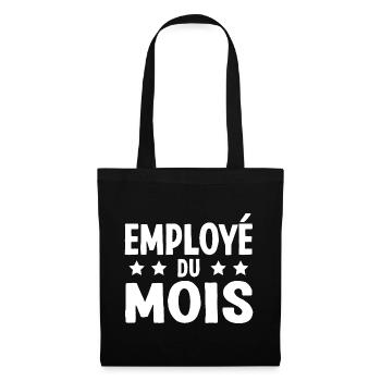 Employé Du Mois Employee of the Month Récompense - Sac en tissu - noir - Devant