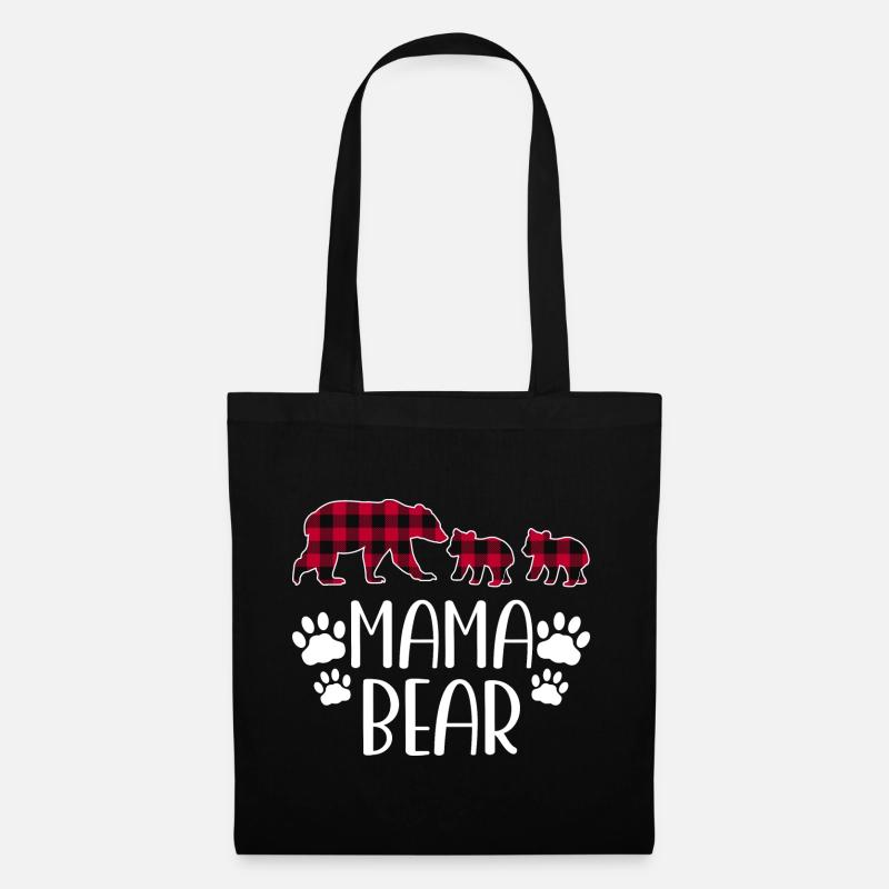 Mama Bear - Stoffbeutel - Schwarz