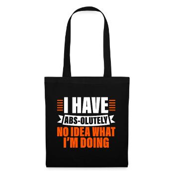 Je n’ai absolument aucune idée de ce que je fais 4 - Sac en tissu - noir - Devant