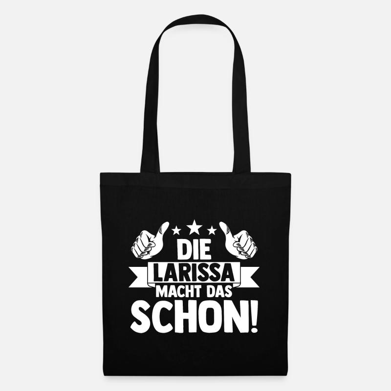 Larissa - Stoffbeutel - Schwarz