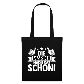 Marina - Stoffbeutel - Schwarz - Vorne