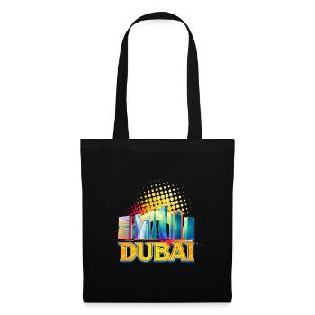 Dubaï Skyline Summer Sun Palm Beach Mer - Sac en tissu - noir - Devant