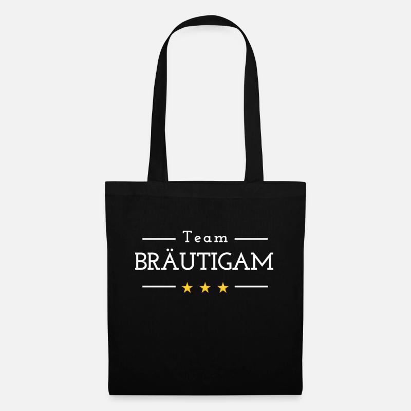 Team Bräutigam - Stoffbeutel - Schwarz