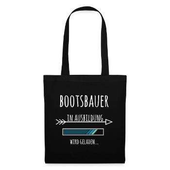Bootsbauer Boote Ausbildung Beruf - Stoffbeutel - Schwarz - Vorne