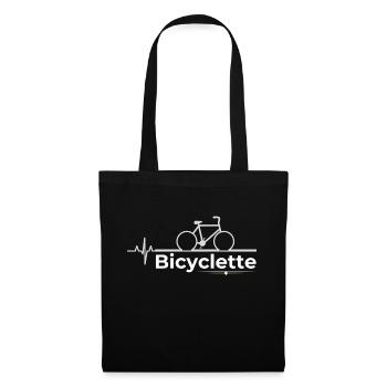 Bicyclette - Sac en tissu - noir - Devant