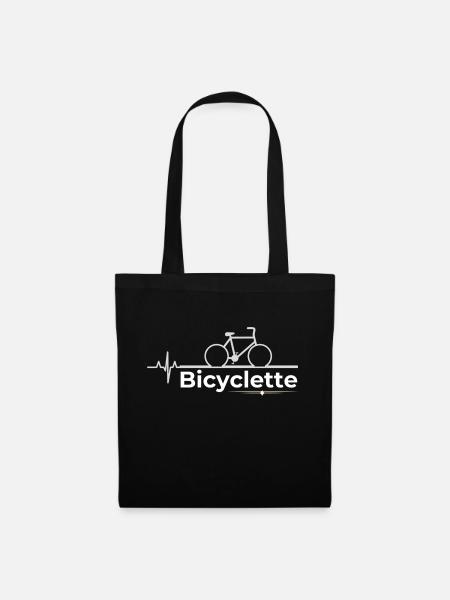 Bicyclette - Sac en tissu - noir