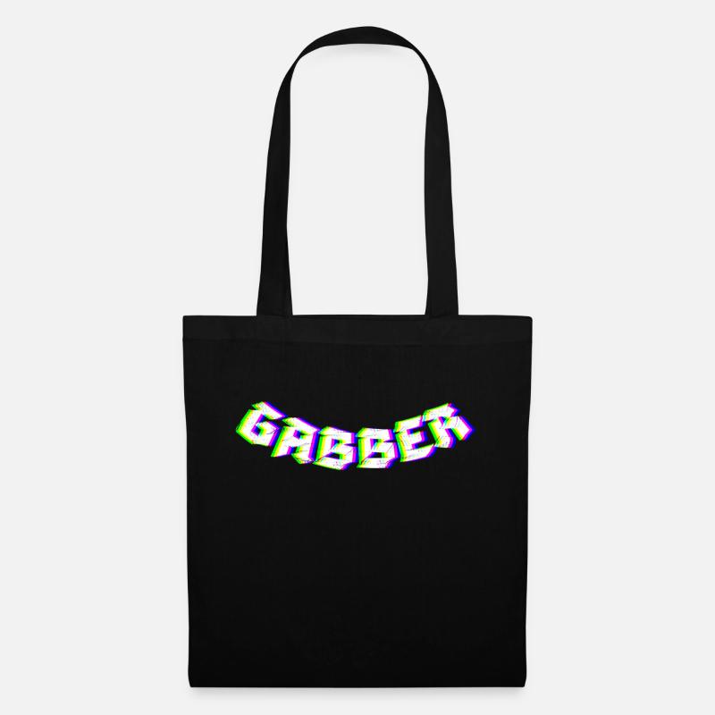 Gabber Hardcore Techno - Stoffbeutel - Schwarz