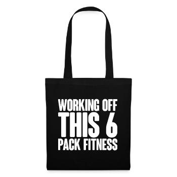 Working Off This 6 Pack Fitness - Tote Bag - black - Front