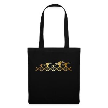 The music drummer is in my DNA - Tote Bag - black - Front