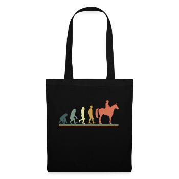 Evolution cheval - Sac en tissu - noir - Devant
