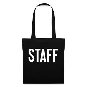 STAFF - Sac en tissu - noir - Devant