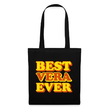 Vera First Name Funny Gift - Tote Bag - black - Front