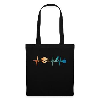 Heartbeat Teaching - Tote Bag - black - Front