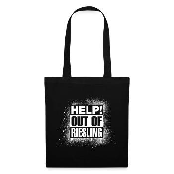 HELP! Out of Riesling - Tote Bag - black - Front