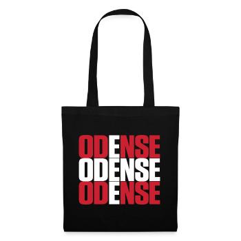 Odense Denmark Flag - Tote Bag - black - Front