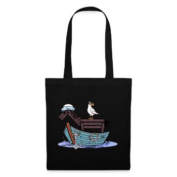 Horse Sailor Adventure Travel Boat Child Kids - Tote Bag - black - Front
