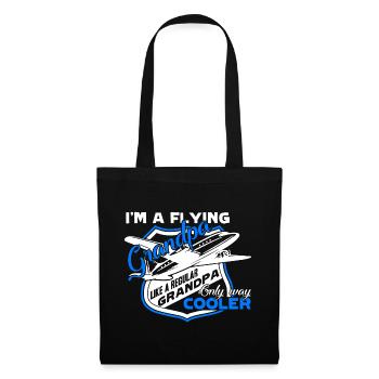 Pilot I am A Flying Grandpa - Tote Bag - black - Front