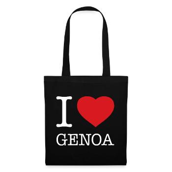 J’ADORE GÊNES - Sac en tissu - noir - Devant