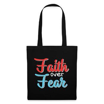 Faith Over Fear Motif Design - Tote Bag - black - Front