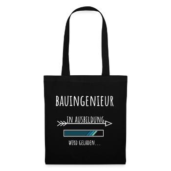Génie civil Formation Ingénieur civil - Sac en tissu - noir - Devant