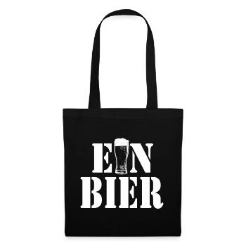 A beer glass logo typography - Tote Bag - black - Front