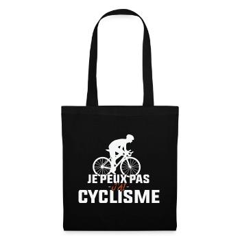 I can't I have cycling - Tote Bag - black - Front