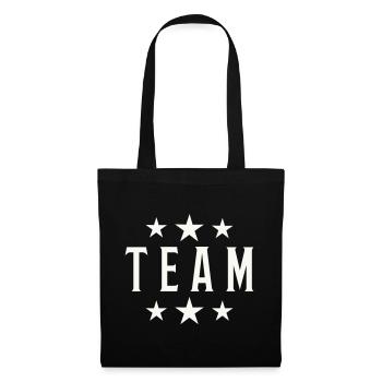 Logo de l’équipe Vintage Star - Sac en tissu - noir - Devant