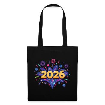 Fête du réveillon du réveillon des feux d’artifice 2026 - Sac en tissu - noir - Devant