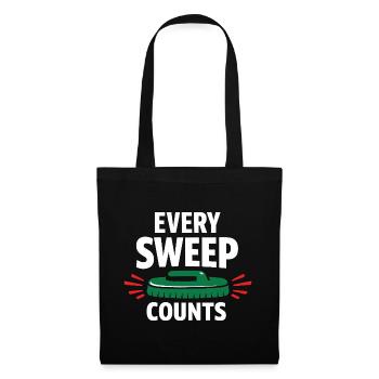 Curling Funny Sweep Hard Broom Cardio - Tote Bag - black - Front