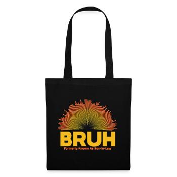 Bruh Sunburst Logo – Schwiegersohn - Stoffbeutel - Schwarz - Vorne