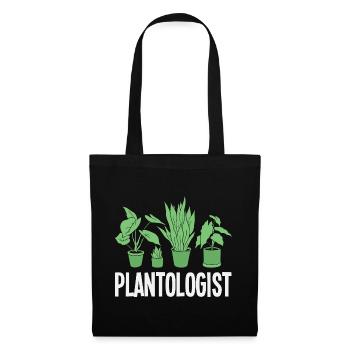 Plantologist Funny Plant Lover Flower - Tote Bag - black - Front