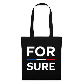 macron For sure - Sac en tissu - noir - Devant