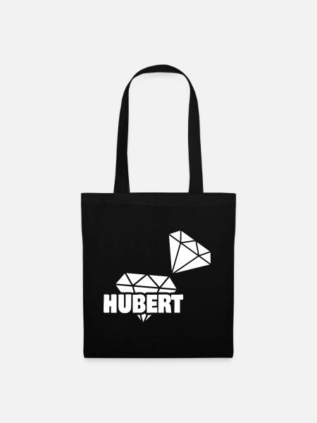 Geschenk für Hubert - Stoffbeutel - Schwarz