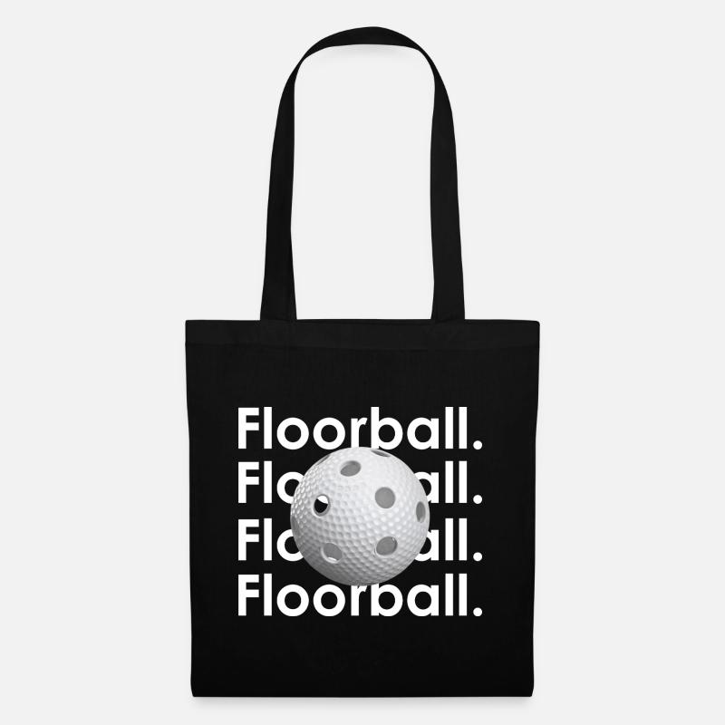Floorball Graphic - Stoffbeutel - Schwarz