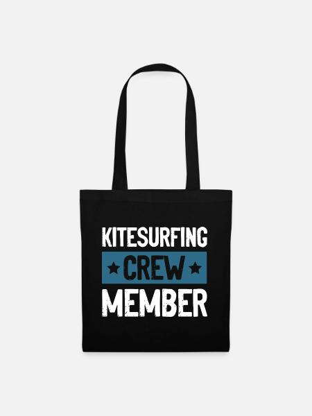 Kitesurfing Crew - Stoffbeutel - Schwarz
