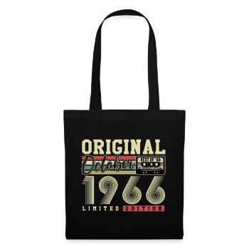 Original October 1966 – 60th Birthday Retro - Tote Bag - black - Front
