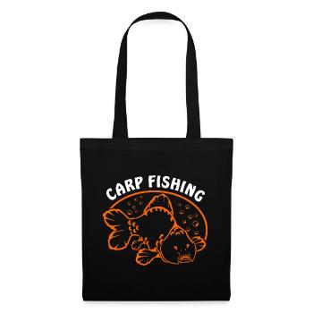 Fische_angeln_002_carp_fishing - Tote Bag - black - Front