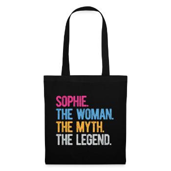 Sophie Die Frau Der Mythos Die Legende Schenke Frauen - Stoffbeutel - Schwarz - Vorne