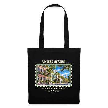 Vereinigte Staaten Charleston South Carolina - Stoffbeutel - Schwarz - Vorne